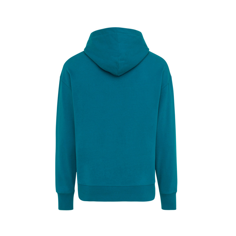 Mikina s kapucňou IQONIQ Yoho relaxed fit z recykl. bavlny dark teal XS 2