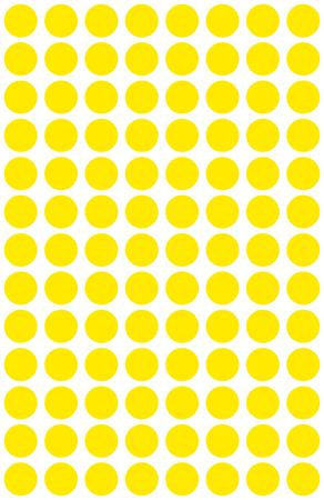 Etikety, okrúhle, priemer: 8 mm, AVERY ZWECKFORM, žlté, 416 etikiet/bal 4