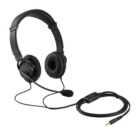 Náhlavné slúchadlá, s mikrofónom, 3,5 mm jack, KENSINGTON 4