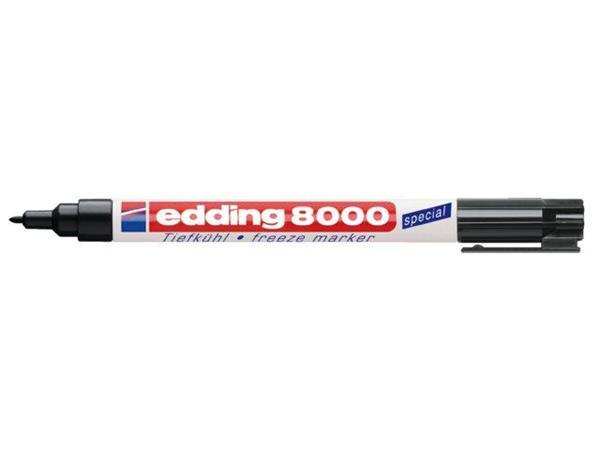 Permanentný popisovač, 1 mm, kuželovitý, EDDING "8000 Freeze", čierna 1