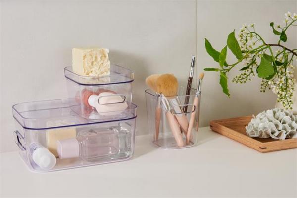 Úložný box, plastový, 0,6 l, SMARTSTORE "Compact Clear Mini", priehľadný 5