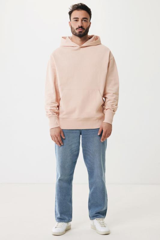 Mikina s kapucňou IQONIQ Yoho relaxed fit z recykl. bavlny peach nectar XL 13