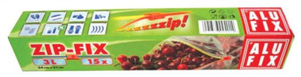 ALUFIX Vrecká na zips "Zipp Fix", 3 l/15 ks 1