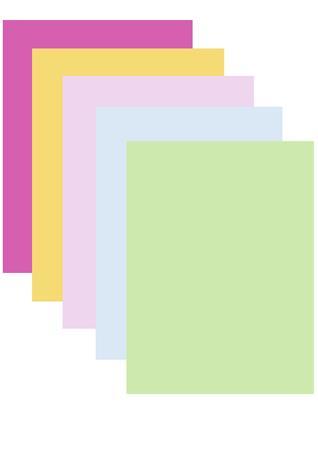 Kancelársky papier, farebný, A4, 80 g, 5x50 listov, XEROX "Symphony", mix stredných farieb 1
