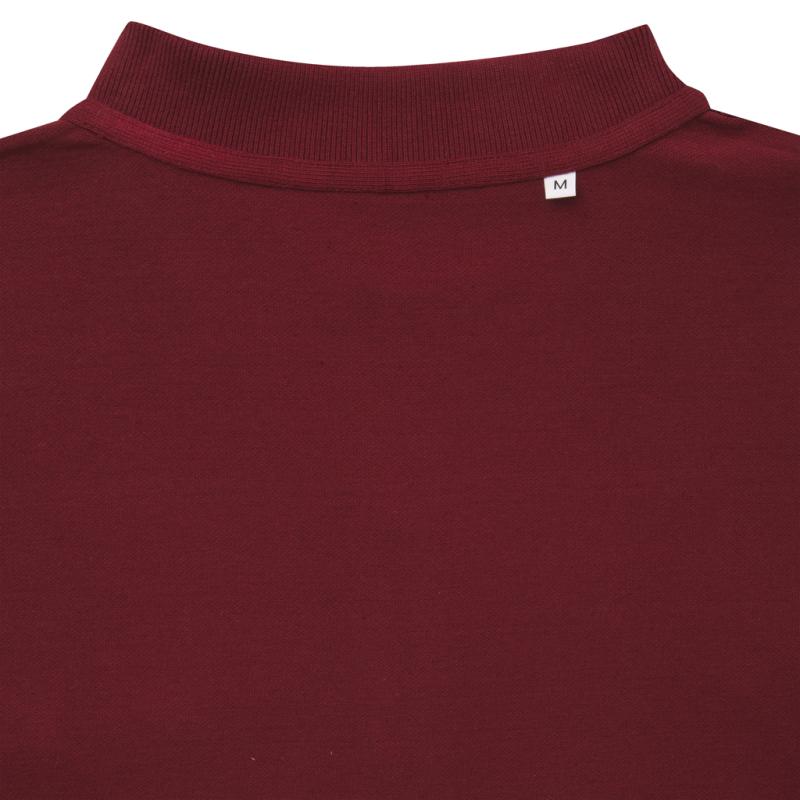 Polo tričko IQONIQ Yosemite z recykl. bavlny vínovo červená XL 4