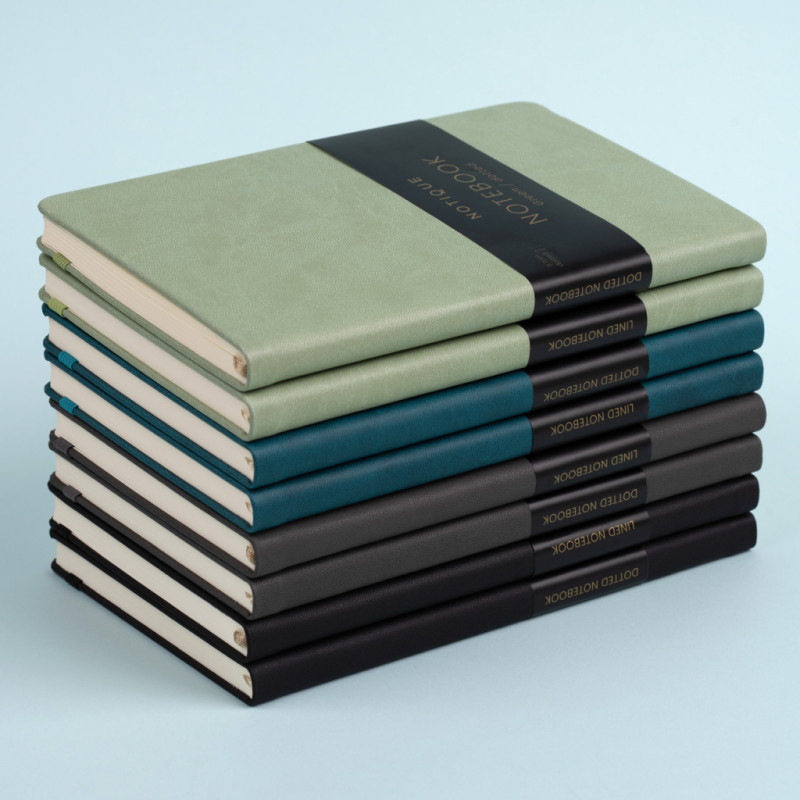 NOTIQUE Notes Tyrkysový, bodkovaný, 13 x 21 cm 5