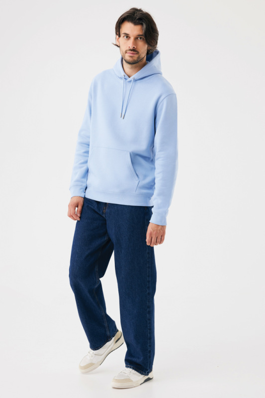 IQONIQ Joshua Unisex mikina s kapucňou z rec. bavlny sky blue XXL 5