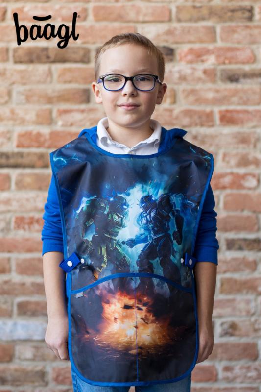BAAGL Detská zástera Roboty 4