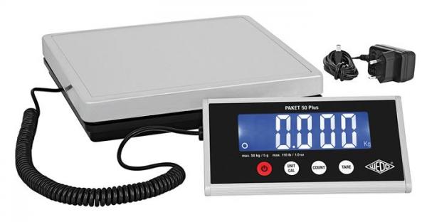 Balíková váha, digitálna,  nosnosť: 50 kg, WEDO "Paket 50 Plus" 1