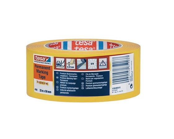 Vyznačovacia páska, 50 mm x 33 m, TESA "Professional Premium", žltá 1