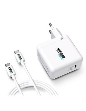 Sieťová nabíjačka, 1xUSB-C (65W), kábel USB-C na USB-C, URBAN FACTORY 2