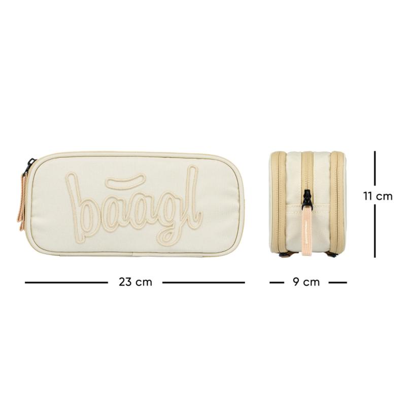 BAAGL Študentský peračník etui Beige 4