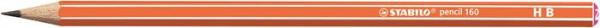 Grafitová ceruzka, HB, šesťhranná, STABILO "Pencil 160", oranžová 1