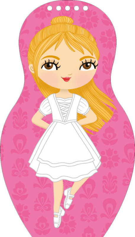 Obliekame maďarské bábiky SÁRA – Maľovanky 7