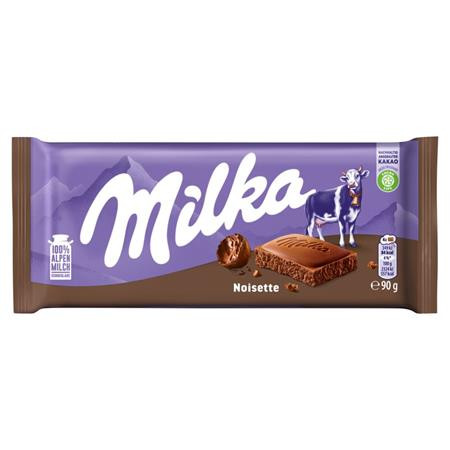 Čokoláda, 90 g, MILKA "Noisette" 1