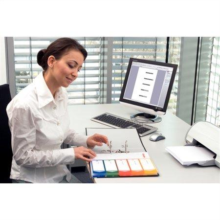 Register, plastový, A4 Maxi, 1-12, potlačiteľný, ESSELTE, priehľadný 3