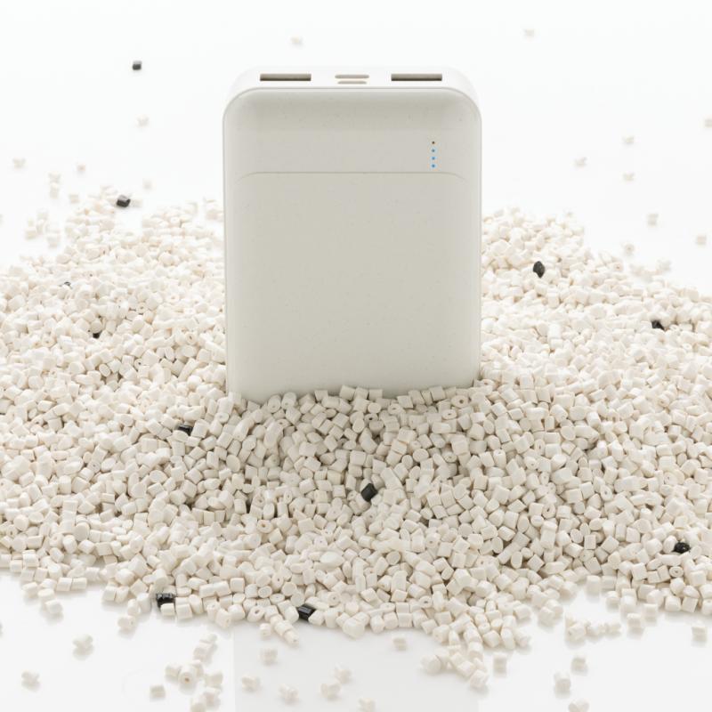 Powerbanka 10 000 mAh z RCS recyklovaného plastu biela 10