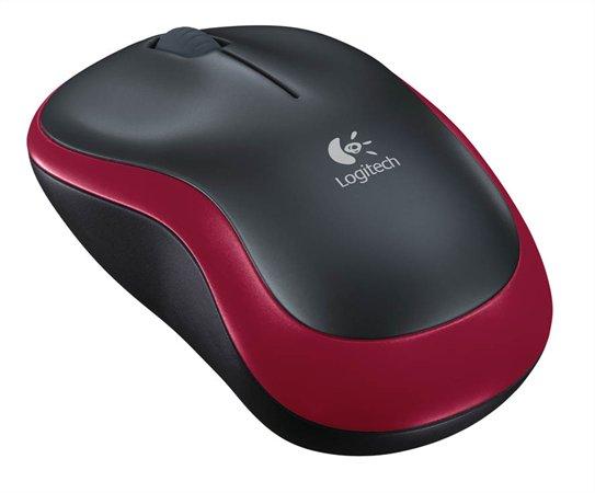 LOGITECH Optická myš "M185", červená 2