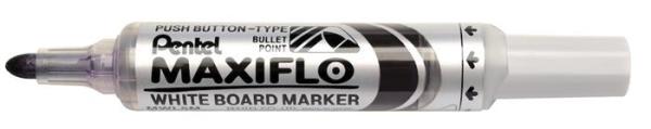 Popisovač na tabule, 2,5 mm, kužeľový hrot, PENTEL "Maxiflo MWL5M", fialová 1
