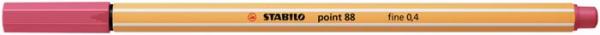 Liner, 0,4 mm, STABILO "Point 88", jahodovo červená 2