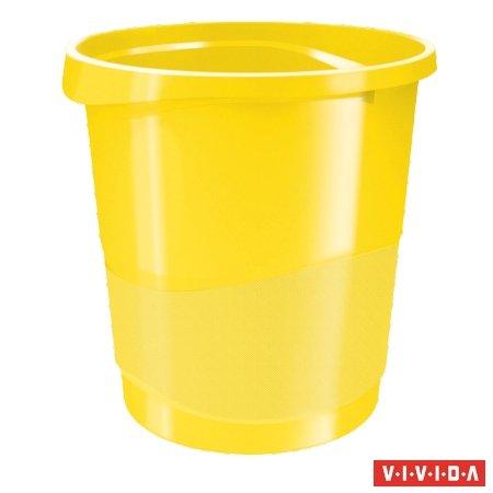 Odpadkový kôš, 14 l, ESSELTE "Europost", Vivida žltá 1