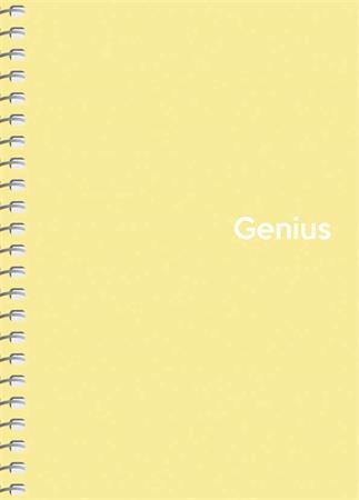 Špirálový zošit, štvorčekový, A6, 80 listov, PP obal, SHKOLYARYK "Genius Pastel", mix 2