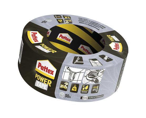Lepiaca páska, 50 mm x 50 m, HENKEL "Pattex Power Tape", strieborná 1