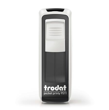 Pečiatka, TRODAT "Pocket Printy 9511", biely kryt, s čiernou poduškou 1