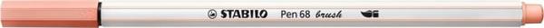 Vláknová fixka, STABILO "Pen 68 brush", svetlo oranžová 1