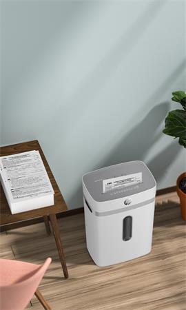 Skartovací stroj, konfety, 12 listov, HP "Oneshred 12CC", svetlosivá 6