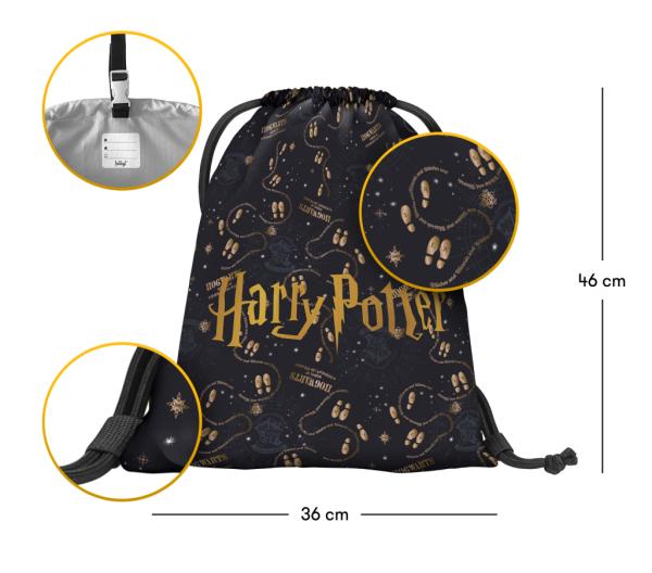 BAAGL Školské vrecko Harry Potter Záškodnícka mapa 2