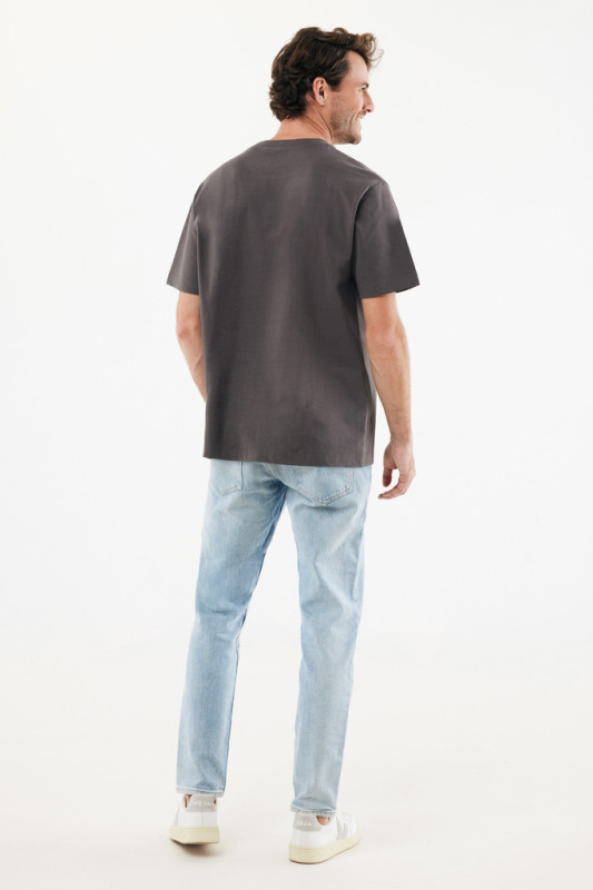 IQONIQ Nikko tričko z hrubej recyklovanej bavlny antracitová XXS 12