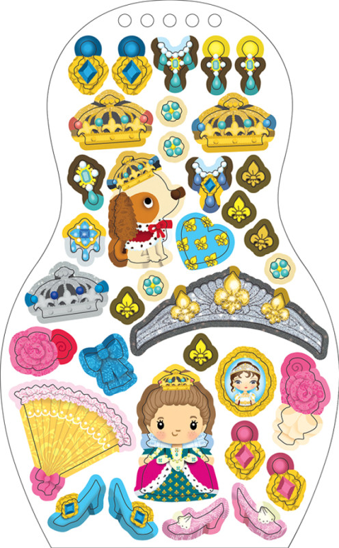 Obliekame bábiky PRINCEZNÁ EMMA – Maľovanky 4