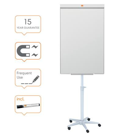 Flipchartová tabuľa, mobilná, magnetický povrch, NOBO "Impression Pro", biela 3