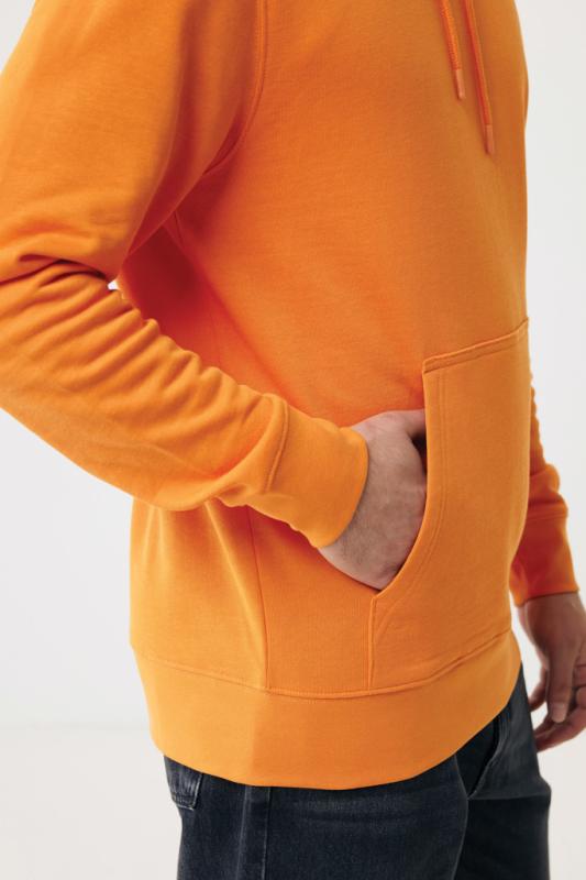 Ľahká mikina s kapucňou IQONIQ Rila z recykl. bavlny oranžová XXXL 17