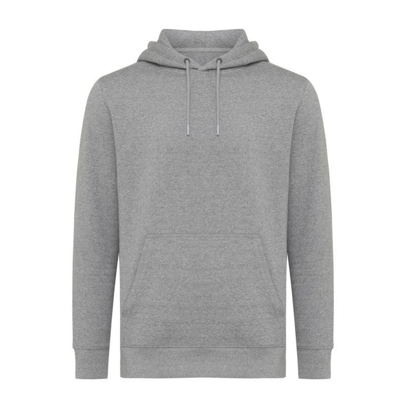 Ľahká mikina s kapucňou IQONIQ Rila z recykl. bavlny light heather anthracite S 1