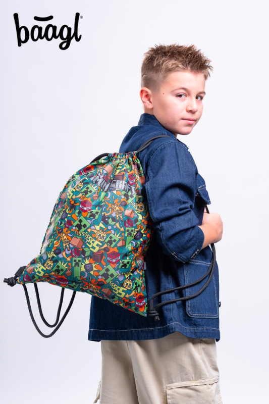 BAAGL SADA 3 Skate Minecraft Chaos: batoh, peračník, vrecko 15