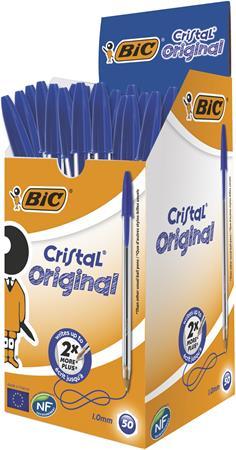 Guľôčkové pero, 0,32 mm, s vrchnákom, BIC "Cristal Original", modré 1