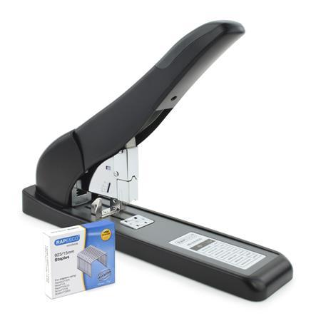 Zošívačka, veľkokapacitná, 210 listov, RAPESCO "ECO HD-210", čierna 2