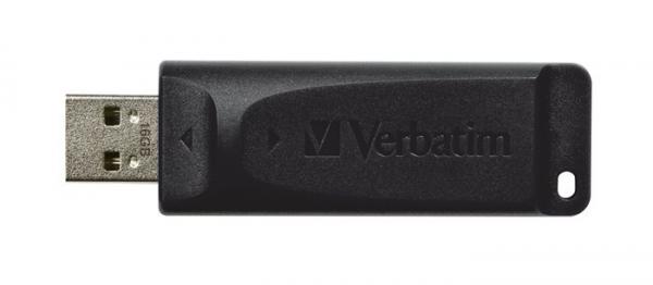 USB kľúč, 16GB, USB 2.0, VERBATIM "Slider", čierny 3