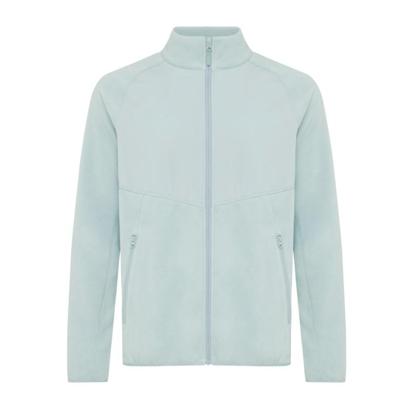 Micro fleece bunda na zips IQONIQ Talung z rec. polyesteru Iceberg green M 1
