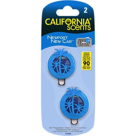 Vôňa do auta, mini difúzor, 2*3 ml, CALIFORNIA SCENTS "Newport New Car" 1