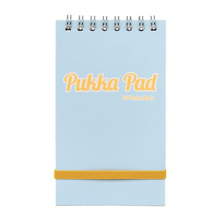 Poznámkový blok, A7, linkovaný, 50 listov, PUKKA PAD "Pastel", mix farieb