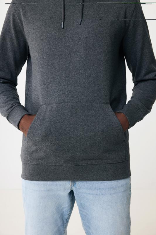 Nefarbená mikina s kapucňou IQONIQ Torres z recykl. bavlny heather anthracite S 16