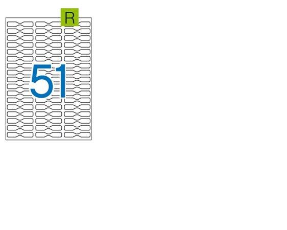 Etikety, 45x8 mm, odstrániteľné, na šperky, na liste formátu A5, APLI, 765 etikiet/bal 3