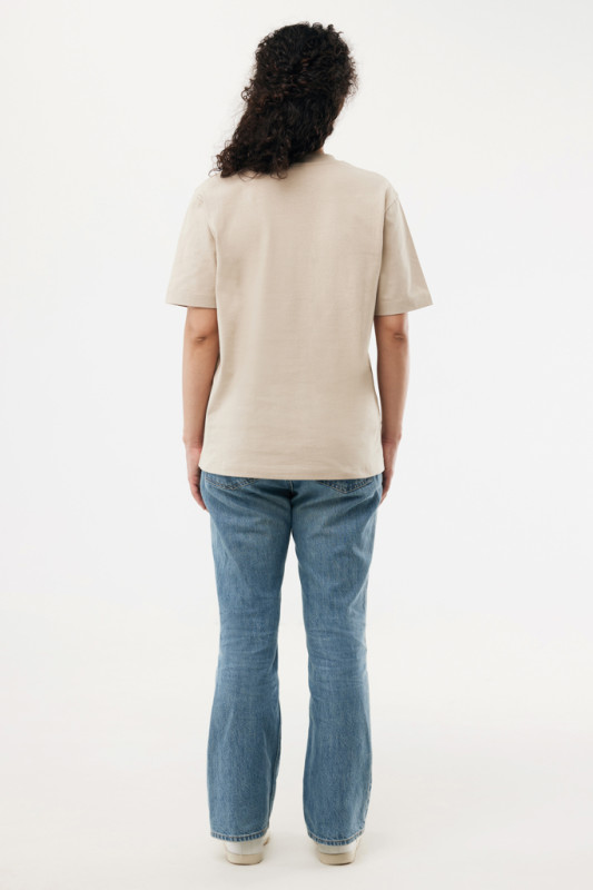 IQONIQ Nikko tričko z hrubej recyklovanej bavlny desert L 7