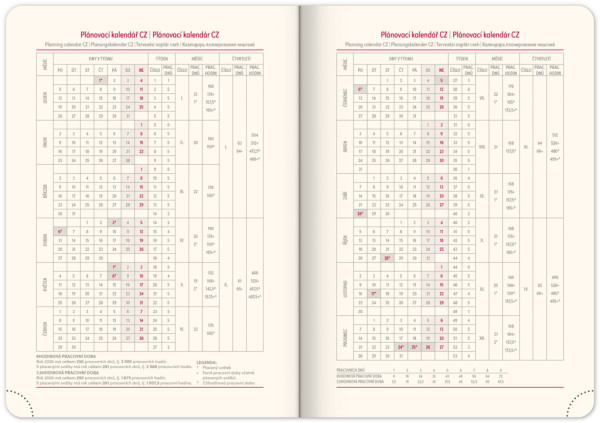 NOTIQUE Týždenný diár Diamante 2026, olivový, 15 x 21 cm 5