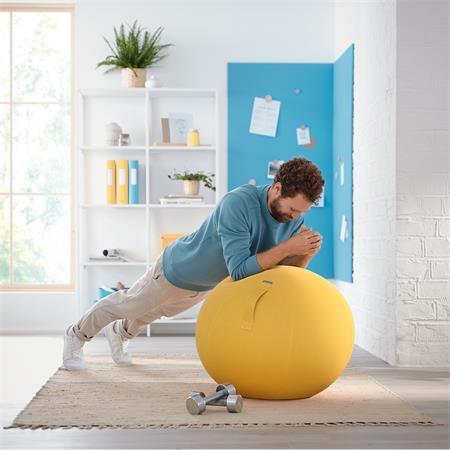Gymnastická lopta na sedenie, LEITZ "Ergo Cosy", teplá žltá 7