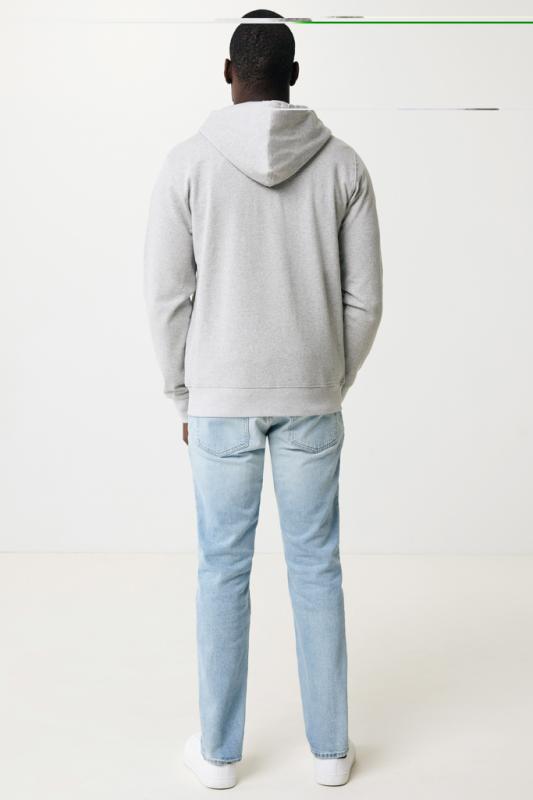Mikina na zips s kapucňou IQONIQ Abisko z recykl. bavlny heather grey XXXL 13