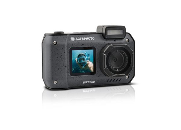 Fotoaparát, digitálny, vodeodolný, s dvojitým displejom, AGFAPHOTO Realishot "WP9500", čie 4